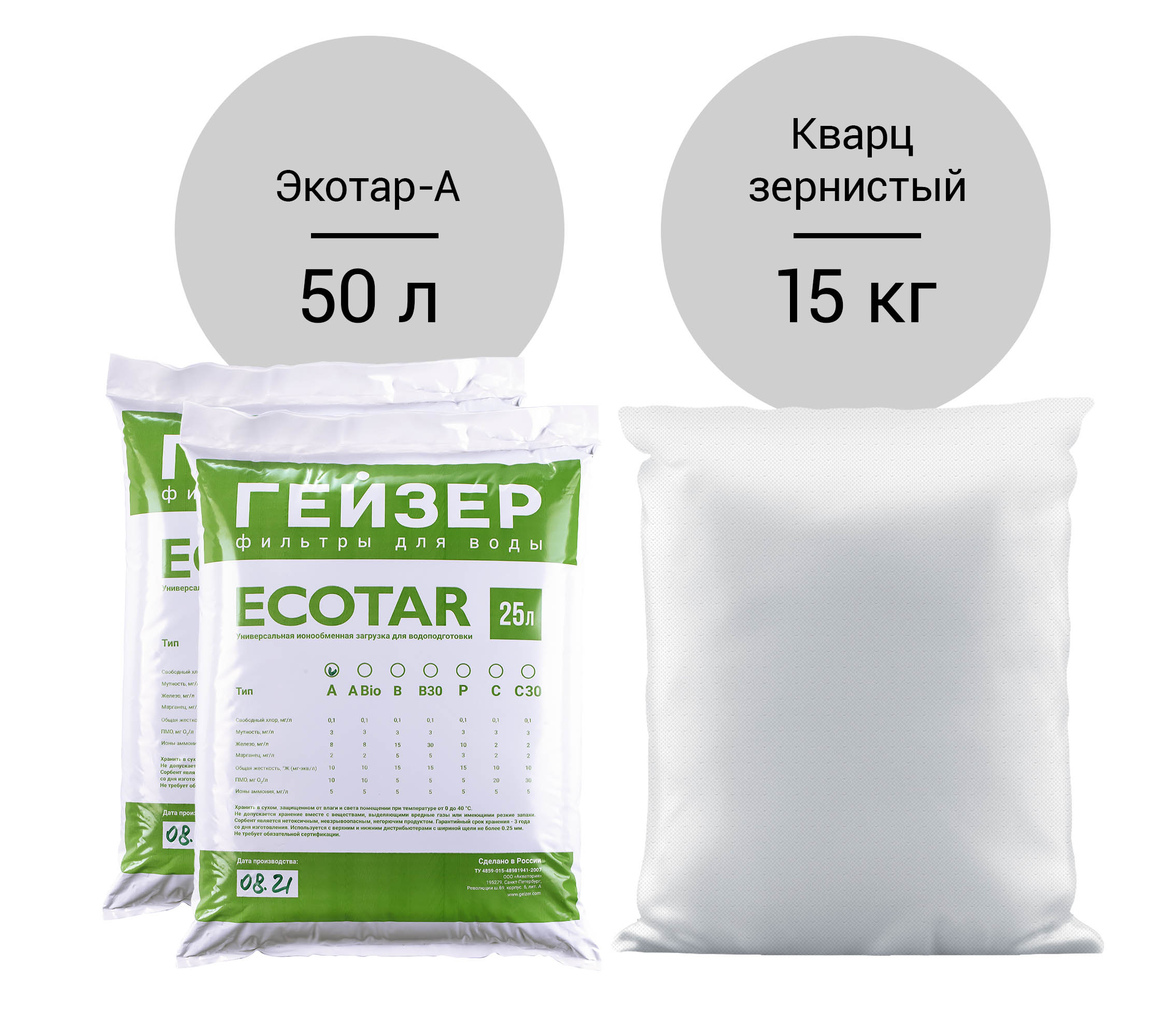 Система очистки воды для коттеджа Гейзер
